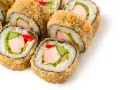 Chrupiące rolki sushi z kurczakiem, ogórkiem i papryką, zawinięte w nori. Idealne, gdy zastanawiasz się którą stroną nori do sushi.