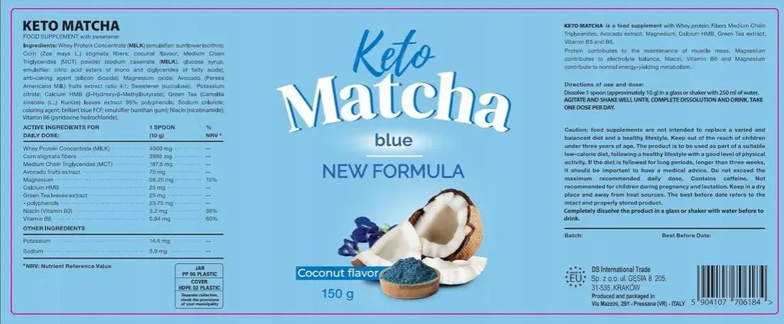Keto Matcha Blue: Jak stosować? Dawkowanie, przygotowanie i efekty