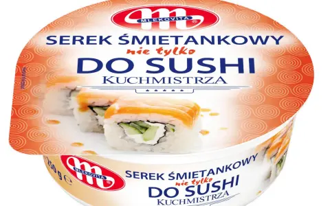 Serek śmietankowy Mlekovita, idealny do sushi. Wypróbuj, jaki ser do sushi sprawdzi się najlepiej!