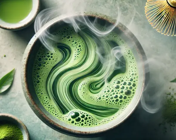 Matcha: Kofeina, L-teanina i unikalne pobudzenie. Ile jej jest?