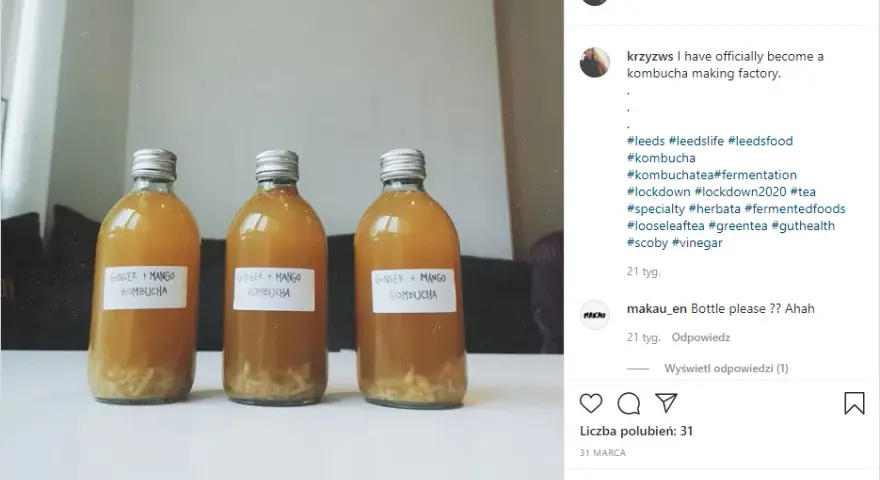 Kombucha: Ile cukru na litr? Sprawdź bezpieczne proporcje