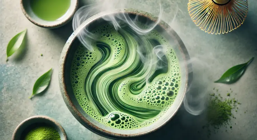 Matcha: Kofeina, L-teanina i unikalne pobudzenie. Ile jej jest?