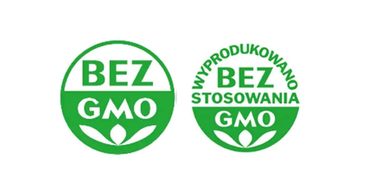 Etykieta produktu bez GMO