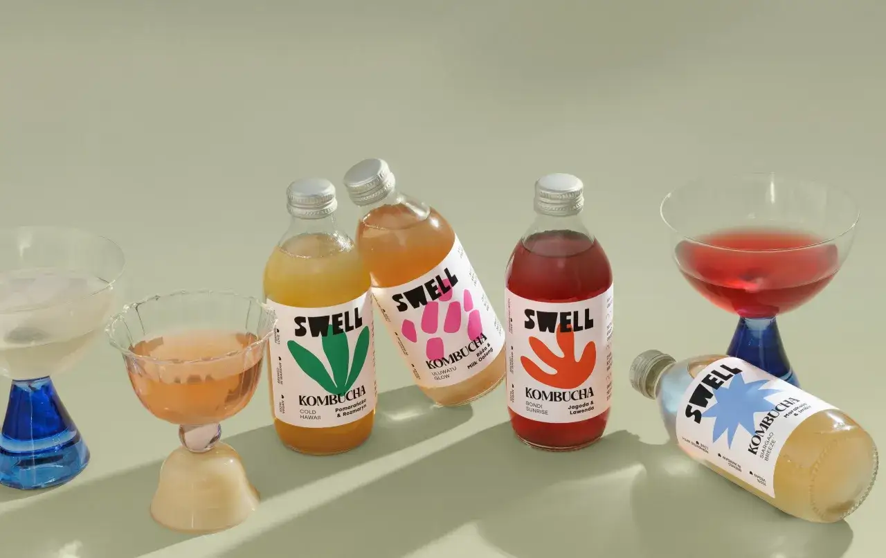 kombucha w lodówce butelki
