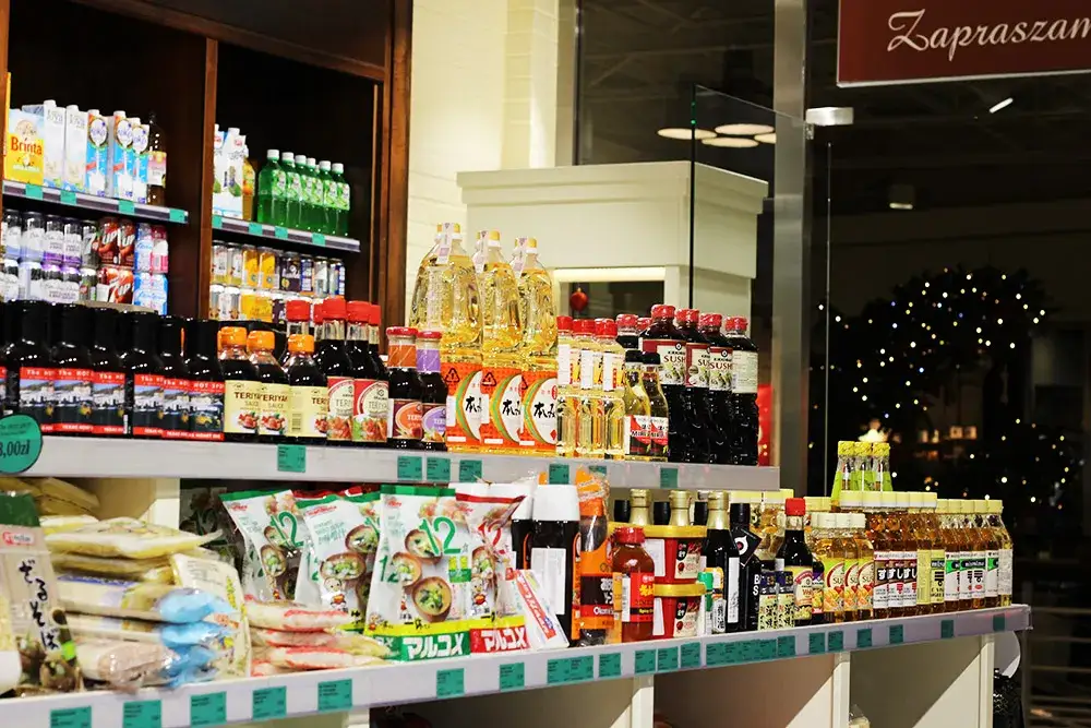dział kuchnie świata w supermarkecie